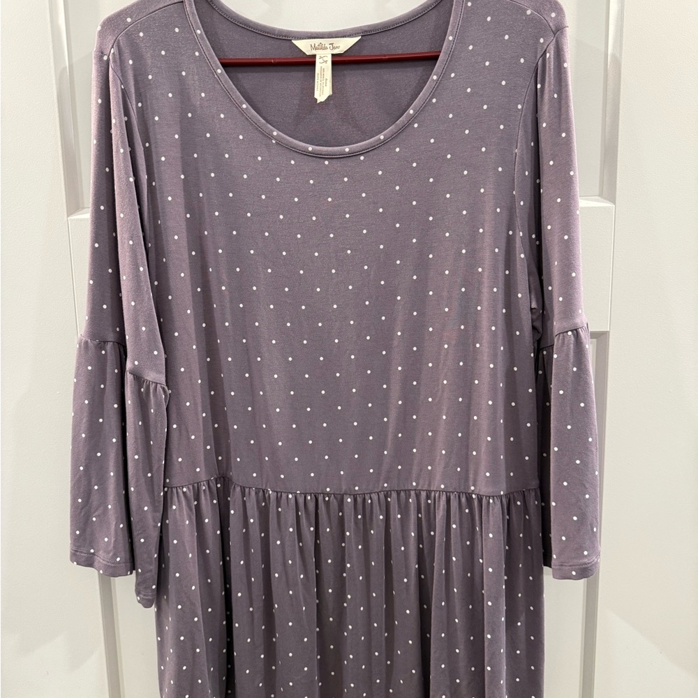 Matilda Jane Purple Polka Dot Top